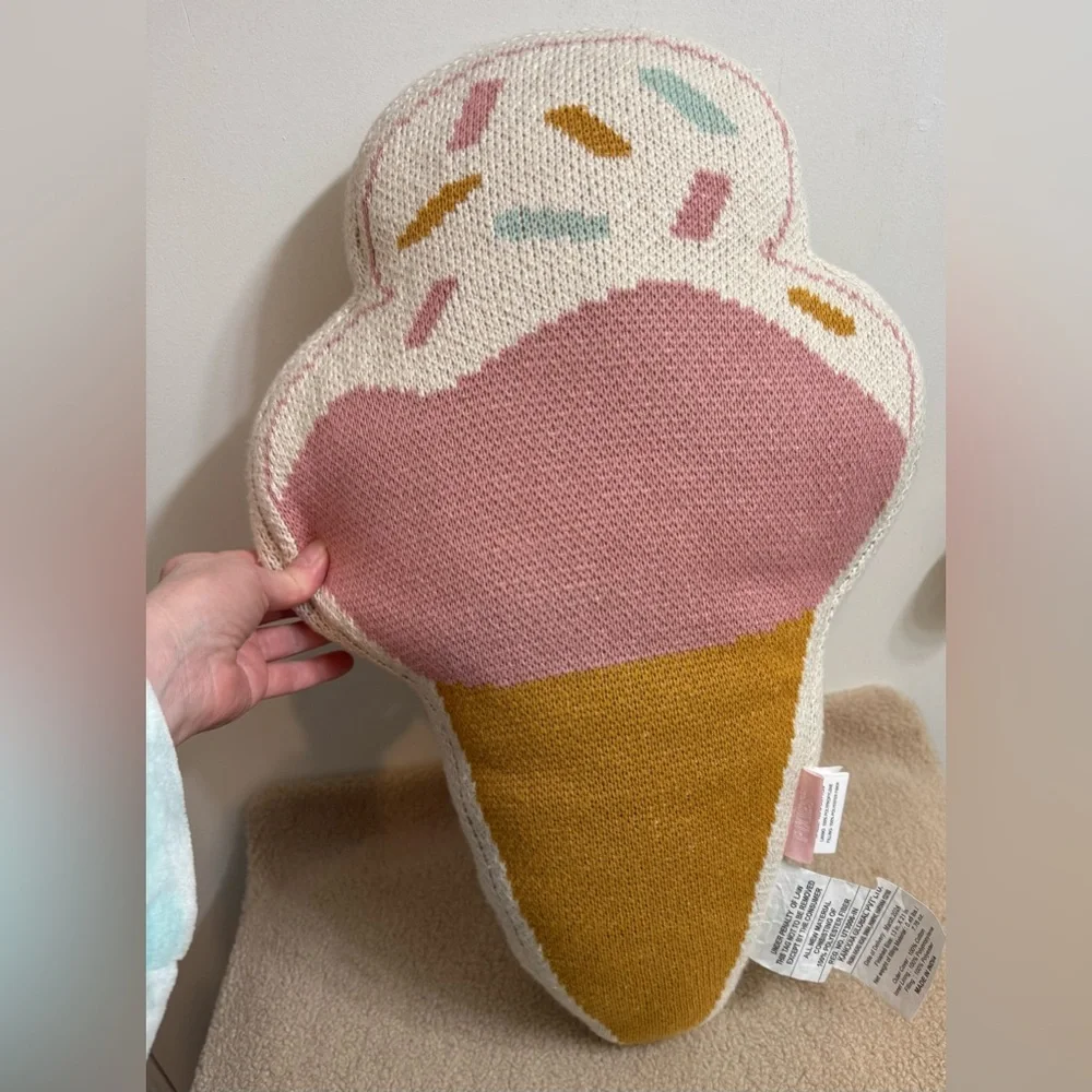 Lil Pixies Ice Cream Cone Pillow